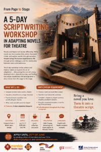Application Open for Script Writing Workshop 1 Application Open for Script Writing Workshop 1